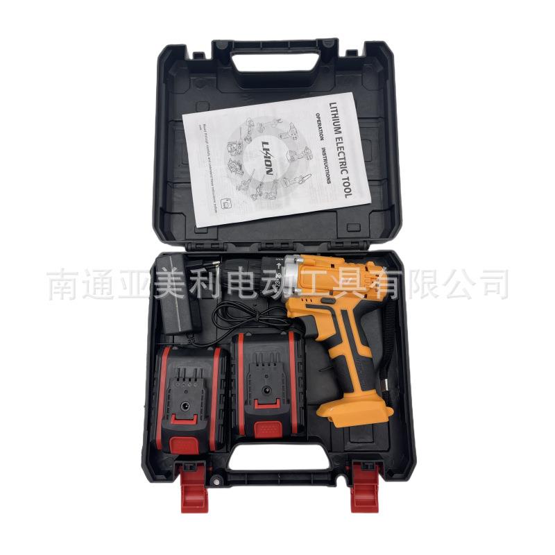 直销新款充电钻冲击钻锂电充电式家用多功能手电钻电动螺丝刀五金