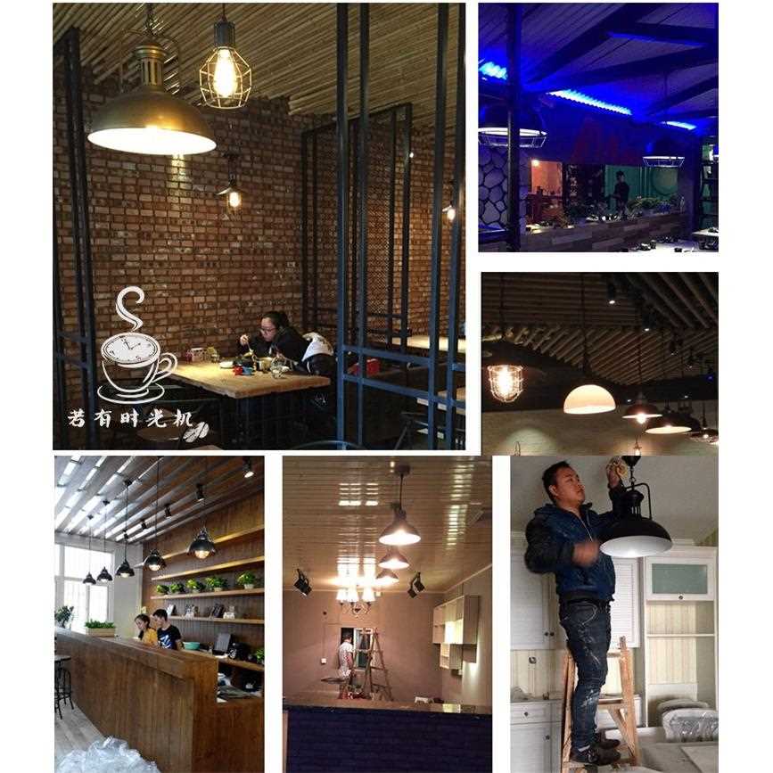 直销新款跨境亚码逊工业风吊灯loft复古铁艺美式乡村灯具餐桌创意