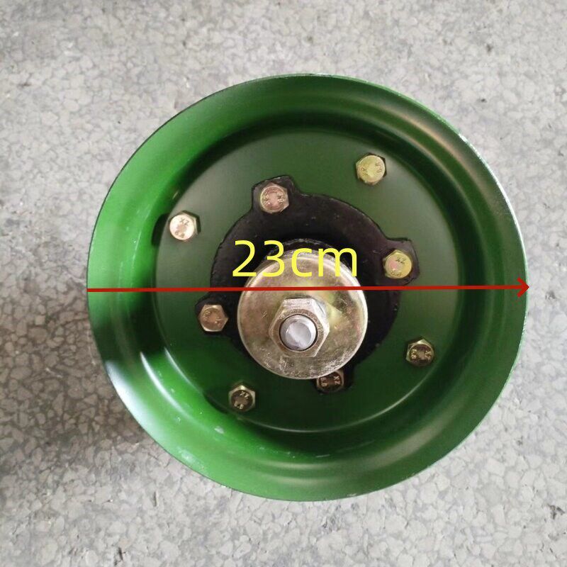 热销300-8/400-8皮尾轮手扶旋耕机拖拉机实心尾轮总成钢圈轮毂总