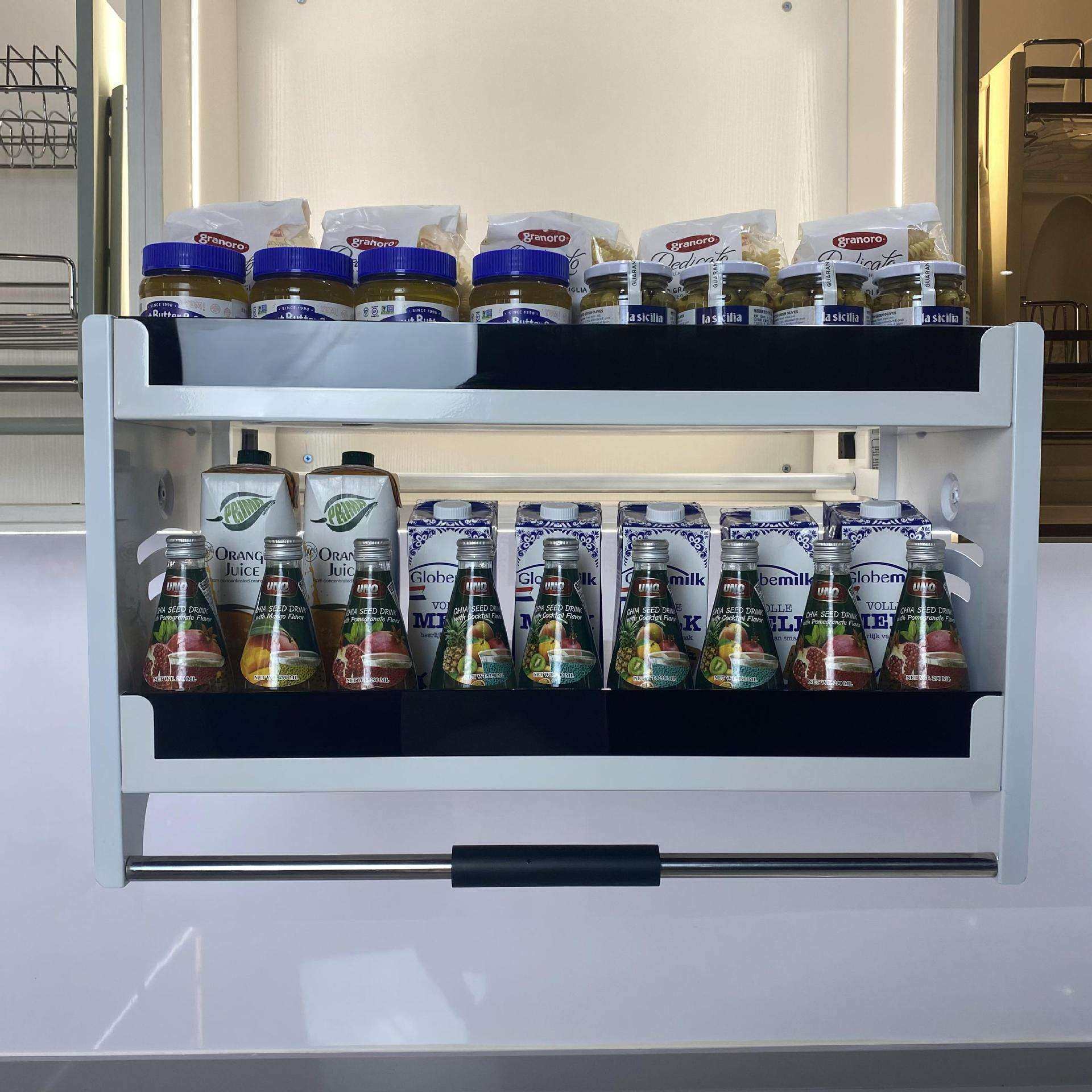 橱柜玻璃升降机升降篮上下拉篮厨房吊柜下拉式篮置物架收纳调味篮,厨房/烹饪用具,调料置物架,淘宝优惠券,粉丝福利购,淘宝优惠卷