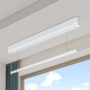 明装一线天智能晾衣架一线天隐形电动晾衣架阳台升降家用晒衣单杆