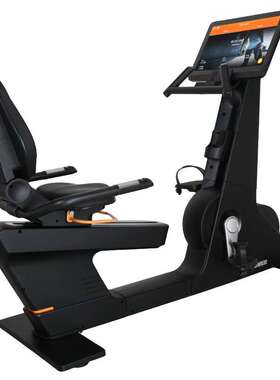 康乐佳K9005RP高端商用智能触控大屏电磁控背靠卧式健身车脚踏车