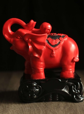 扬州漆器红雕漆中国风特色礼品厂送老外的工艺品象征财富平安