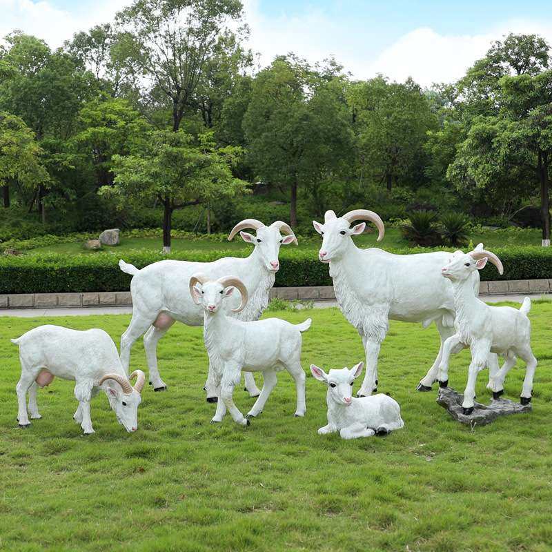 新室外玻璃钢仿真山羊假动物模型园区景观草地绵羊工艺品装饰摆件,家居饰品,户外/庭院摆件,淘宝优惠券,粉丝福利购,淘宝优惠卷