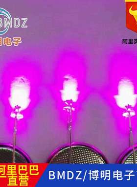 F8/8mm草帽大支架0.5W 黄光24X24MIL 直插 LED发光二极管