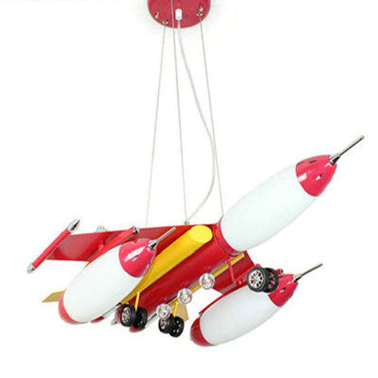 飞机吊灯卡通灯儿童灯饰飞机铁艺吸顶吊灯 卧室灯幼儿园装饰灯具