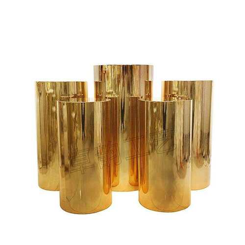 婚庆道具不锈钢金色圆柱形甜品台婚礼堂舞台派对蛋糕架装饰用品