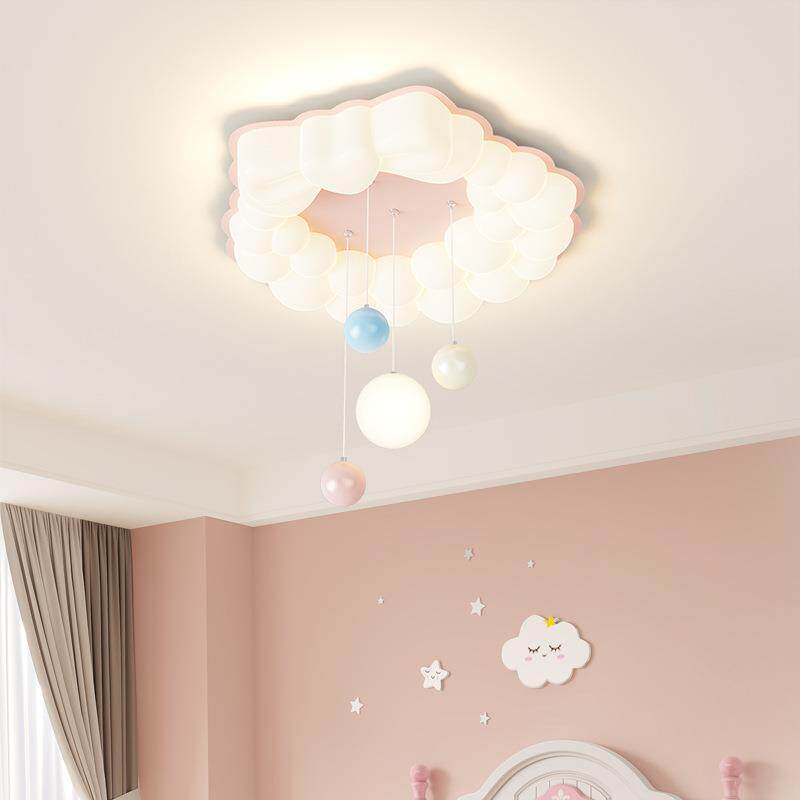 2024新款吸顶灯LED卧室灯奶油风卡通现代简约儿童房卡通吸顶