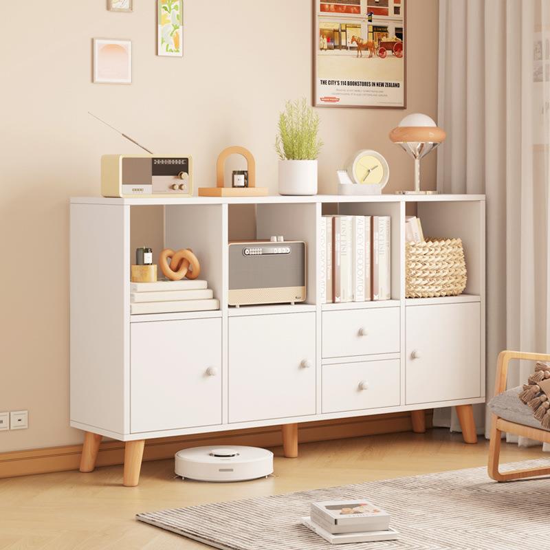 书柜置物柜矮柜子储物柜展示柜收纳柜一体客厅靠墙书架落地家用厂