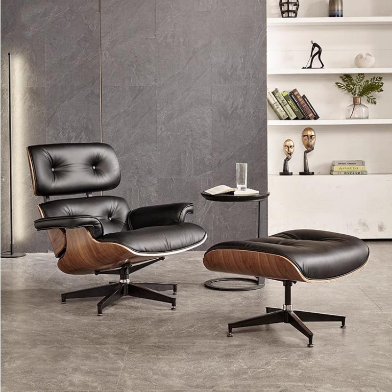 伊姆斯躺椅Eames设计师北欧单人沙发椅办公休闲家用书房阳台单椅
