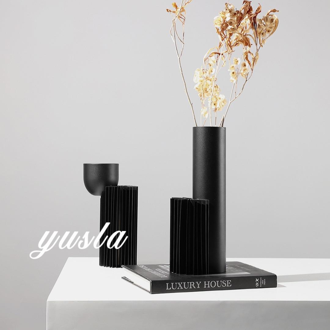 简约插干花瓶花器客厅茶几吧台柜餐厅摆件家居客厅样板间软装饰品