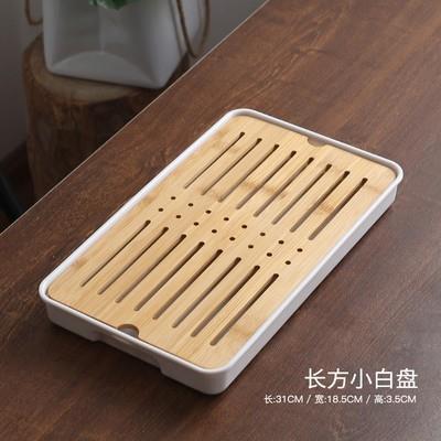 直销新款竹制茶盘家用功夫茶具大托盘沥水干泡茶台蓄排两用储水式