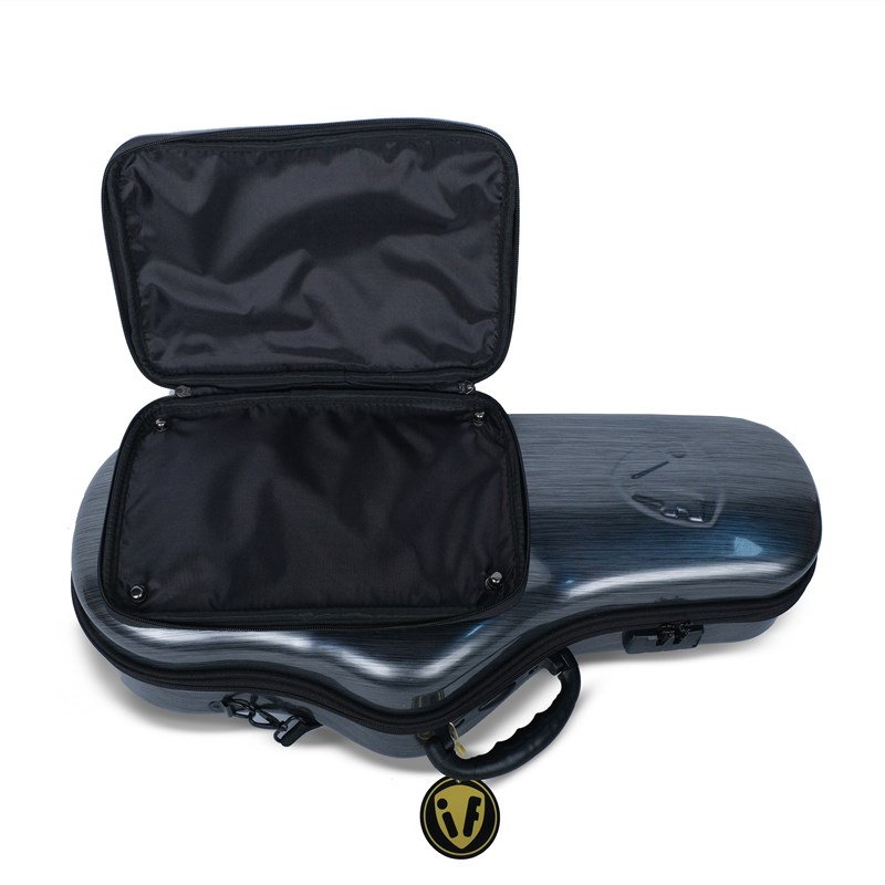 热销中音降E萨克斯盒轻便双肩背包防震抗压盒硬壳随行箱子防盗密