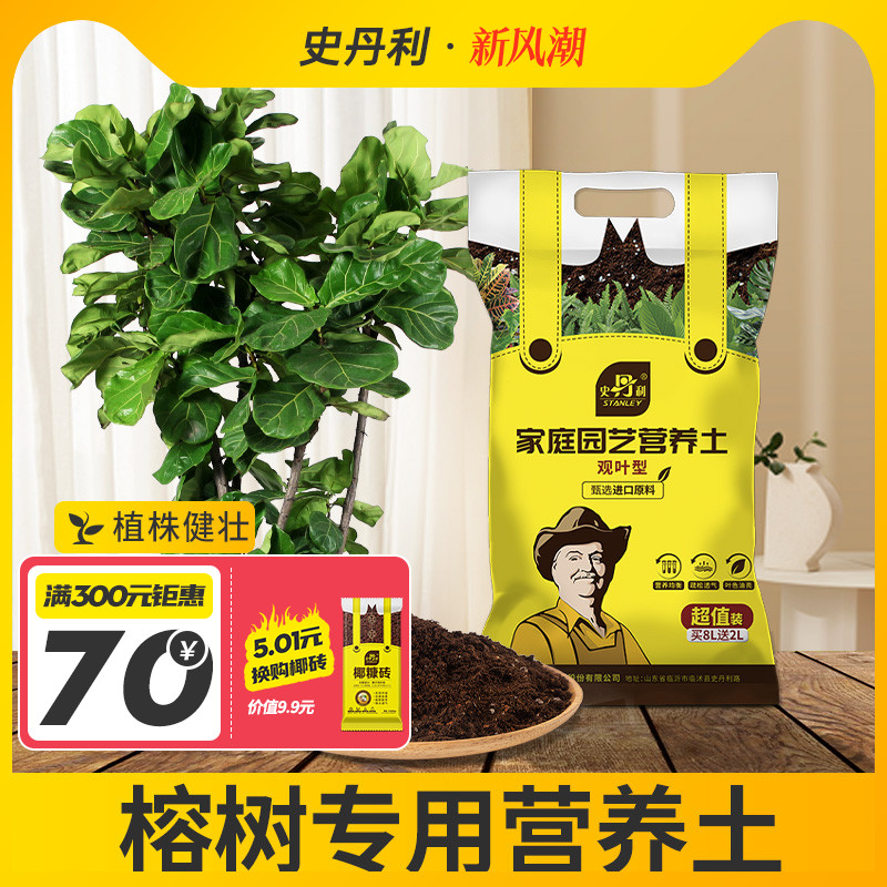 热销榕树专用土营养土榕树肥料通用种植老桩榕树盆景疏松透气有机