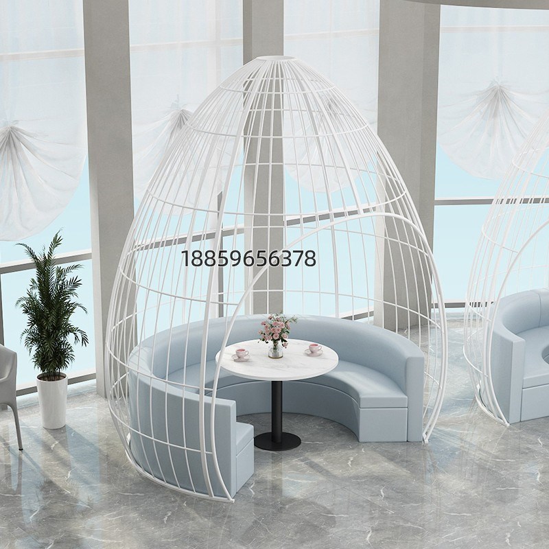 热销铁艺鸟笼装饰摆件特大号火锅店餐厅鸟笼卡座户外大型超大巨型