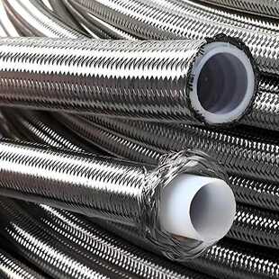 新款直销304不锈钢金属编织铁氟龙管内衬四氟金属软管铁氟龙金属