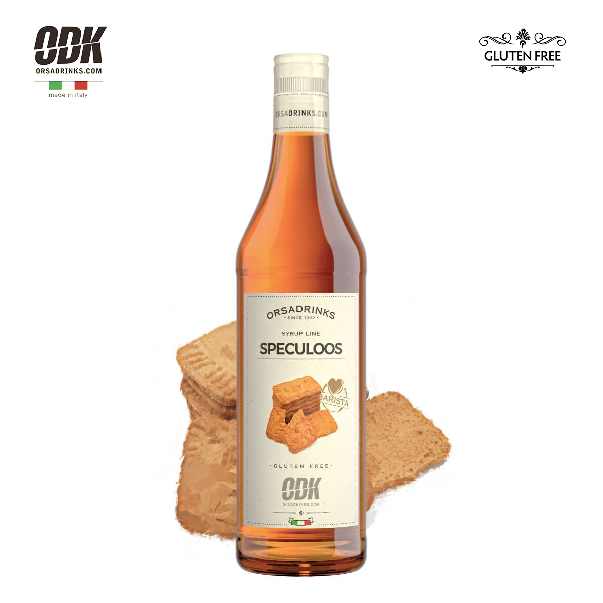 ODK和情饼干风味糖浆750ml/1kg 意大利进口圣诞新年主题甜蜜风