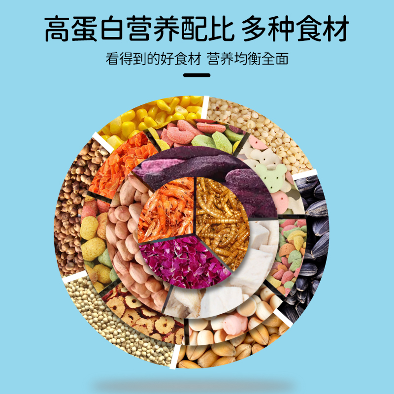 仓鼠粮食营养主粮饲料食物五谷蜜袋鼯冻干豆腐金丝熊营养零食用品