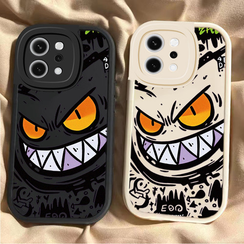 适用OPPOReno14手机壳Reno14Pro保护套新款硅胶OPPORen镜头全包防摔外壳0PP0Ren014Pr0男女呲牙耿鬼