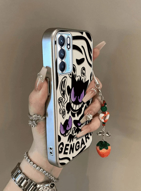 适用oppoReno6手机壳Reno6pro+新款opopreno65G全包防摔外壳reon十p0pp0pporeno6软硅胶保护套大头耿鬼镂空