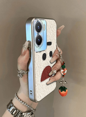 适用vivoy35手机壳y36新款Y375g好无辜表情y31s硅胶套y35m+全包y31s标准版防摔y33s软y32t男y30g外viv0Y3