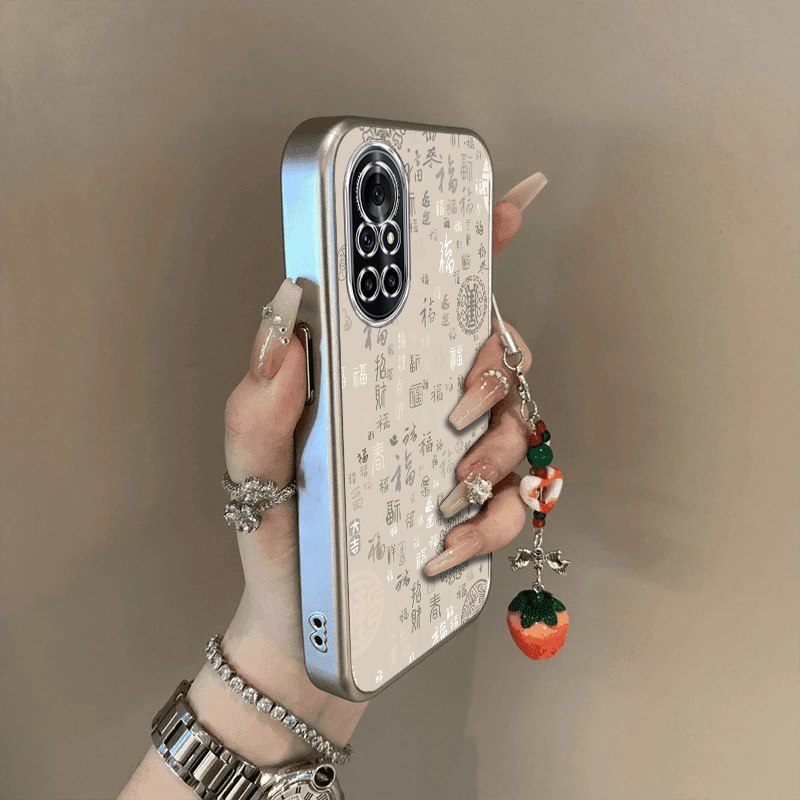 适用华为nova6手机壳新款nove7se全包防摔nowa65G版国风百福novo8pr硅胶n0va外壳N6保护5G套no软壳男女