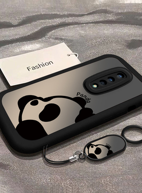 适用一加8手机壳1加8T保护套女款可爱oneplus八网红新款防摔1+8卡通全包边超薄一十8T情侣硅胶软壳渐变熊猫
