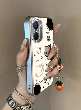 适用真我v20手机壳Realmev13新款v30t猫爪凯蒂猫镂空保护套realme真我v11/v50全包v23i防摔V60软壳硅胶男女卡