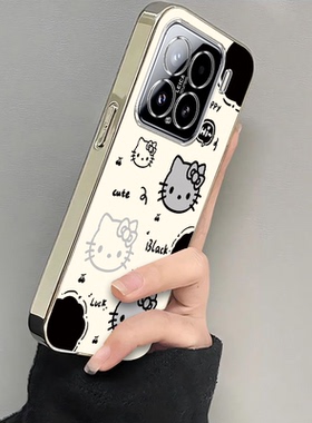 适用小米15手机壳14pro新款13/11全包镜头mi12Spro软胶保护套11ultra防摔10S青春版猫爪kt猫xiaomi9/8se外壳x