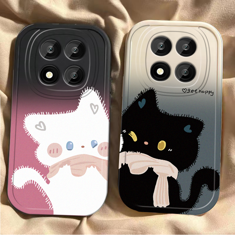 甜心猫咪适用红米Note15Pro手机壳RedmiNote15十保护套Redmi小米新款硅胶全包防摔外壳RED加5G+115G男女可爱