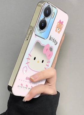 适用vivoy35手机壳y36新款Y375g好时光KT猫y31s硅胶套y35m+全包y31s标准版防摔y33s软y32t男y30g外壳viv0Y3女