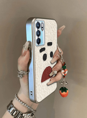 适用oppoReno6手机壳Reno6pro+新款opopreno65G全包防摔外壳reon十opp0pp0pporeno6硅胶保护5G好无辜表情