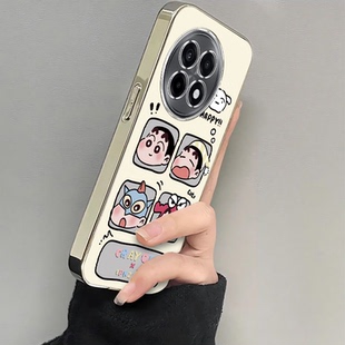 适用一加Ace5手机壳1加Aec5Pro硅胶保护套OPPO新款A5镜头全包防摔外壳0PP0五1+AC5Pr0十Por男女四宫格小新