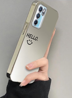 适用oppoReno6手机壳Reno6pro+新款opopreno65G全包防摔外壳reon十opp0pp0pporeno6软硅胶保护套5G嗨喽笑脸