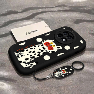 适用一加Ace5手机壳1加Aec5Pro硅胶保护套OPPO新款A5镜头全包防摔外壳0PP0五1+AC5Pr0十Por男女波点白猫