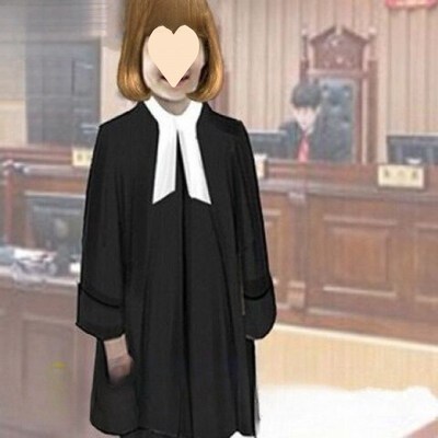 普法模拟服装 法官服律师袍陪审员等中小学生法庭表演服检察男