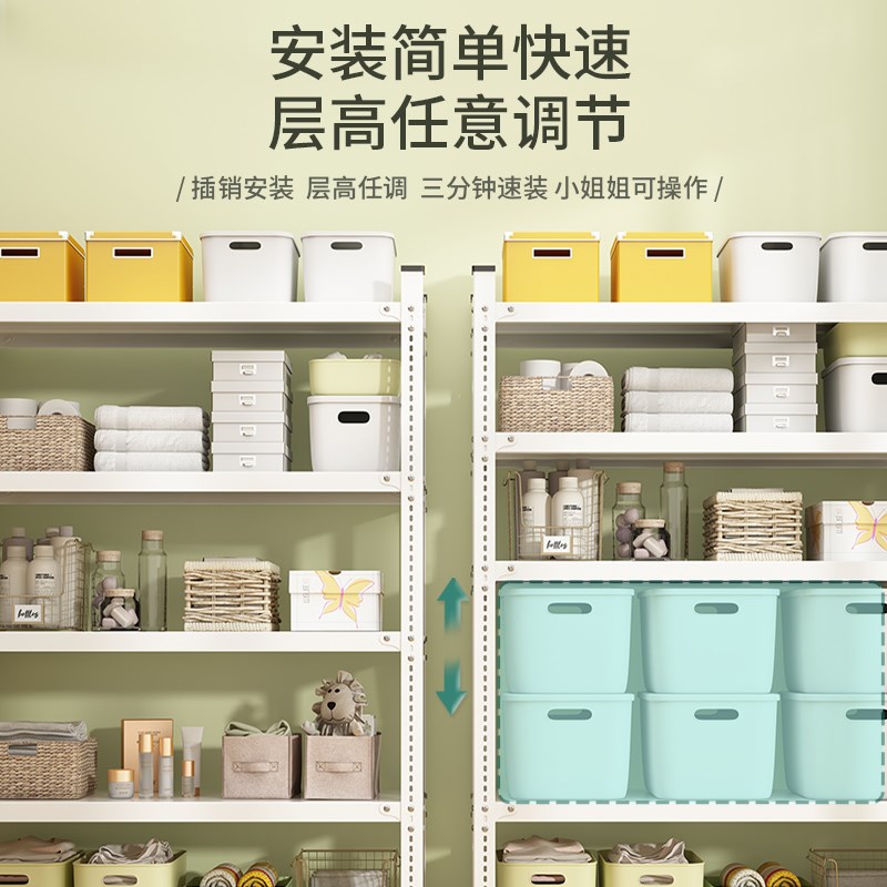 家用多层置物架仓库货架架子行李箱收纳架厨房阳台储物架置物铁架