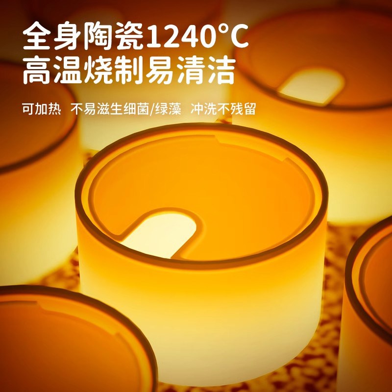 恒温猫咪饮水机无线自动不插电小猫喝水器陶瓷宠物流动喂水器加热