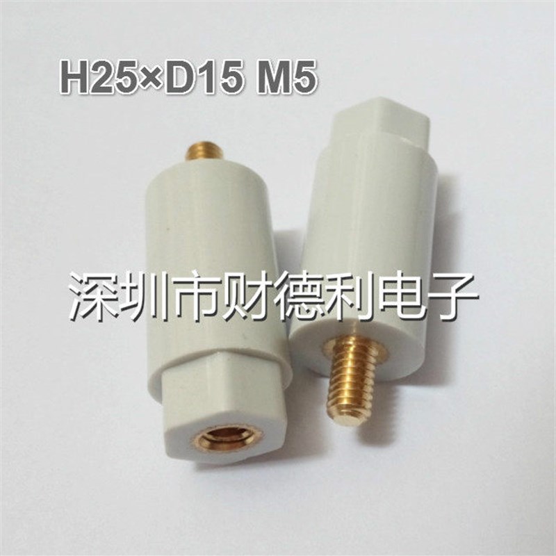热销绝缘子M4 高度16mm直径10mm BMC141间隔柱M4螺母 灰白色绝图片