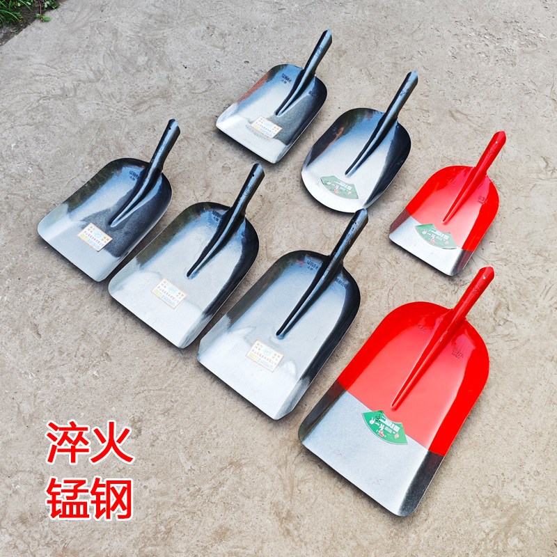 热销煤锹农用大铁锹大斗铲子特大号煤铲煤铲平头铁掀方掀平锹圆头