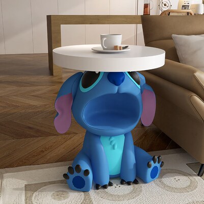 热销卡通史迪仔边几茶几角几客厅沙发电视柜旁边落地托盘软装饰品
