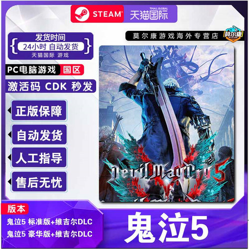 鬼泣5激活码秒发Steam+维吉尔DLC