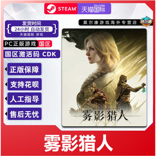 Steam 雾影猎人Mistfall Hunter 国区激活码CDKey PC正版中文游戏