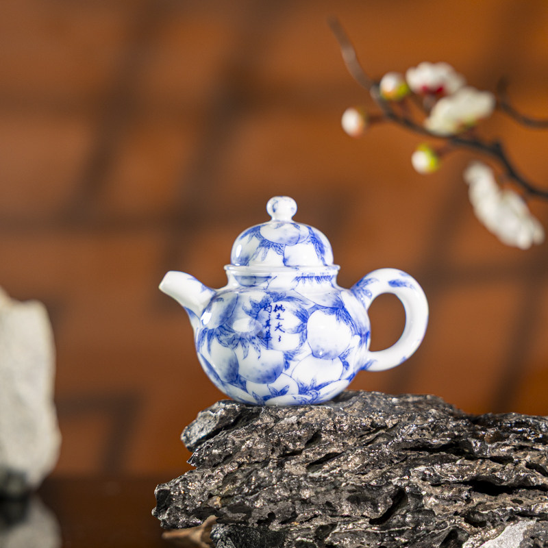 【景德镇溯源】墨舍画堂春万寿壶茶具茶杯纯手工高档茶具带礼盒,餐饮具,茶道/零配,淘宝优惠券,粉丝福利购,淘宝优惠卷