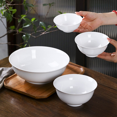 景德镇高白瓷陶瓷碗釉下彩