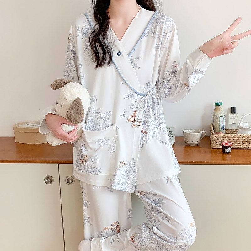 和服月子服春秋季纯棉10月份产后大码孕妇睡衣秋冬款孕晚期哺乳9,孕妇装/孕产妇用品/营养,家居服套装,淘宝优惠券,粉丝福利购,淘宝优惠卷