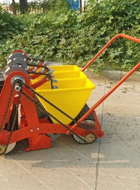 大蒜种植机播种机电动式小型家用多行数多选择大蒜点播机种蒜机器