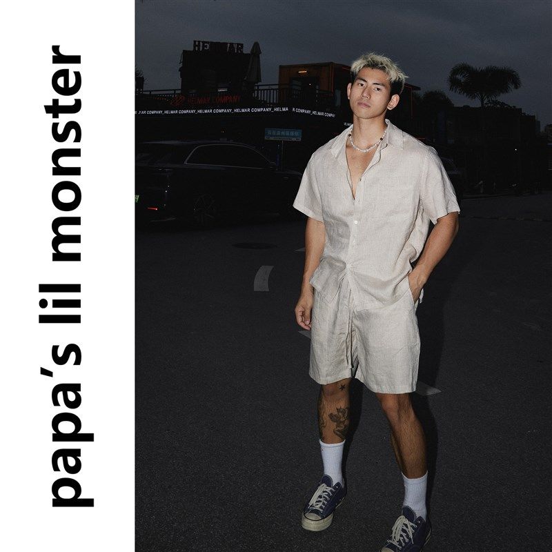 亚麻套装 美式休闲纯色基础短袖衬衫短裤男 夏季度假风休闲两件套,男装,其他套装,淘宝优惠券,粉丝福利购,淘宝优惠卷