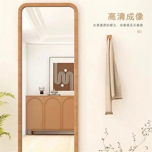 实木全身镜家用试衣镜穿衣镜卧室立体大镜子挂墙落地镜 包破损
