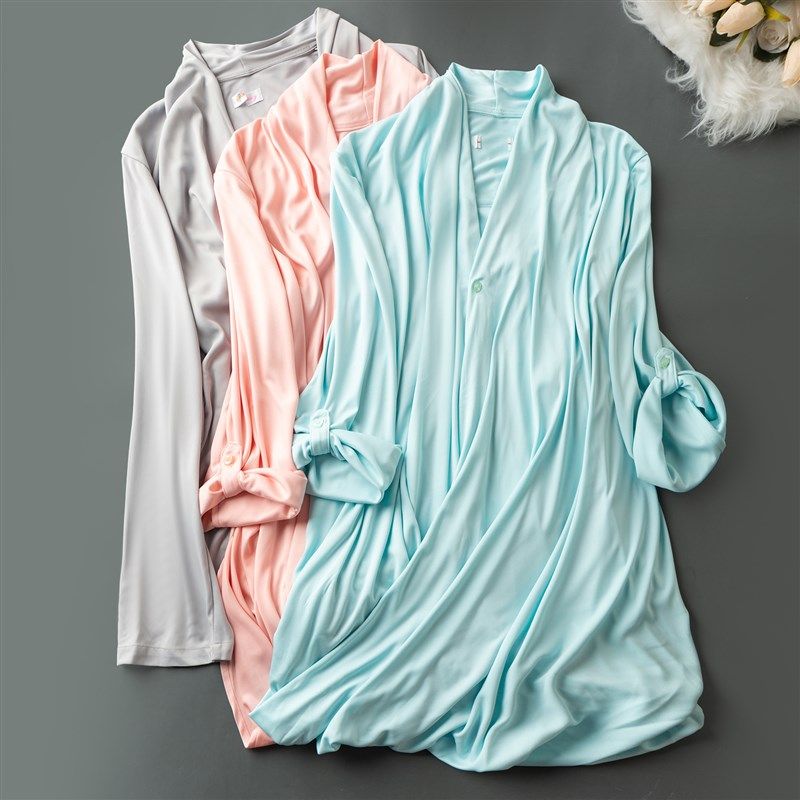 春秋外贸韩版新款 时尚百搭  糖果色小清新减龄 一粒扣长袖防晒衫